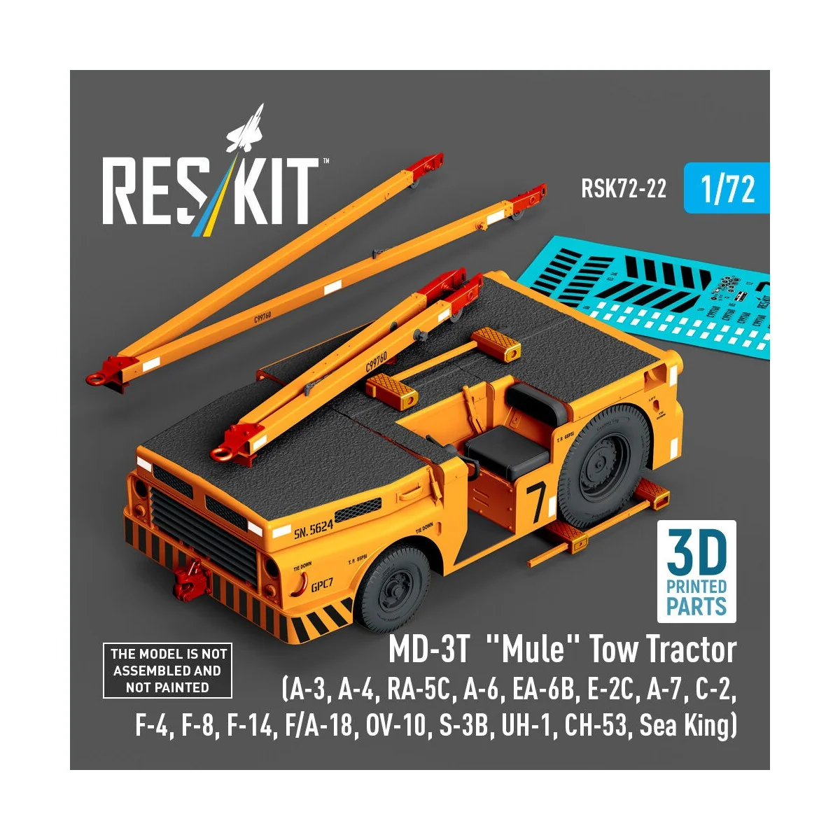 MD-3T Mule Tow Tractor (A-3, A-4, RA-5C, A-6, EA-6B, E-2C, A-7, C-2...