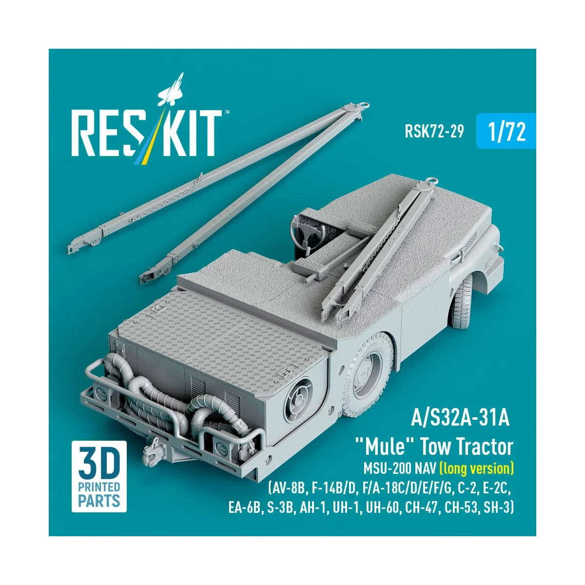 A/S32A-31A Mule Tow Tractor MSU-200 NAV (long version) (AV-8B, F-14...