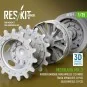 Merkava Mk.3 rubber bandage road wheels (12 pairs), track sprockets...