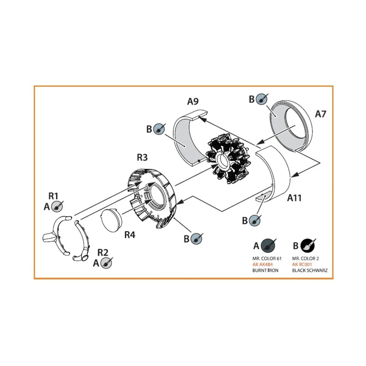 Ki-51 Sonia (all versions) resin exhaust & cooling gills for CP kit...
