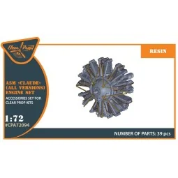 A5M Claude (all versions) resin engine set for CP kits CP72006/CP72... 2