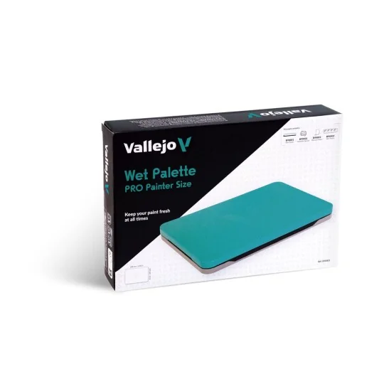 Wet Palette Set (includes: Airtight tray with lid, 2 Rehusable hydr...