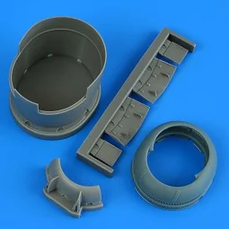 F6F-5 Hellcat cowling and cooling flaps (opened) for Eduard, 1/48 -...
