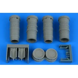 Gloster Meteor F.8/FR.9 exhaust nozzles for Revell, 1/32 - Aires 2294