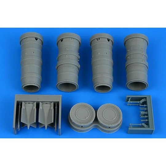 Gloster Meteor F.8/FR.9 exhaust nozzles for Revell, 1/32 - Aires 2294