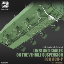 HVDRAULGLNES AND CABLES for ACV-P, 1/35 - Toucan Model TC3D047