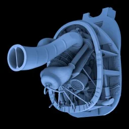 HELICOPTER ENGINE A/MH-6J LITTLE BIRD, 1/35 - Toucan Model TC3D040 2
