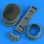 F6F-5 Hellcat cowling and cooling flaps (opened) for Eduard, 1/48 -...