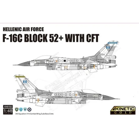 Hellenic Air Force F-16C Block 52 + with CFT, 1/48 - KINETIC K48152