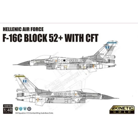 Hellenic Air Force F-16C Block 52 + with CFT, 1/48 - KINETIC K48152