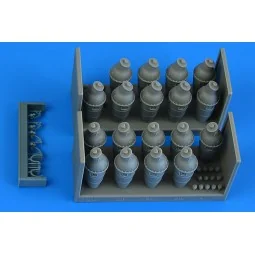 Gloster Meteor F.8/FR.9 combustion chambers for Revell, 1/32 - Aire... 2