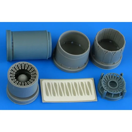 Mitsubishi F-2A/B exhaust nozzle - opened for Hasegawa, 1/48 - Aire...