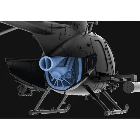 HELICOPTER ENGINE A/MH-6J LITTLE BIRD, 1/35 - Toucan Model TC3D040