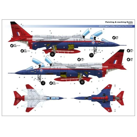 Sepecat Jaguar T.2/T.4, 1/48 - Kitty Hawk KH80105