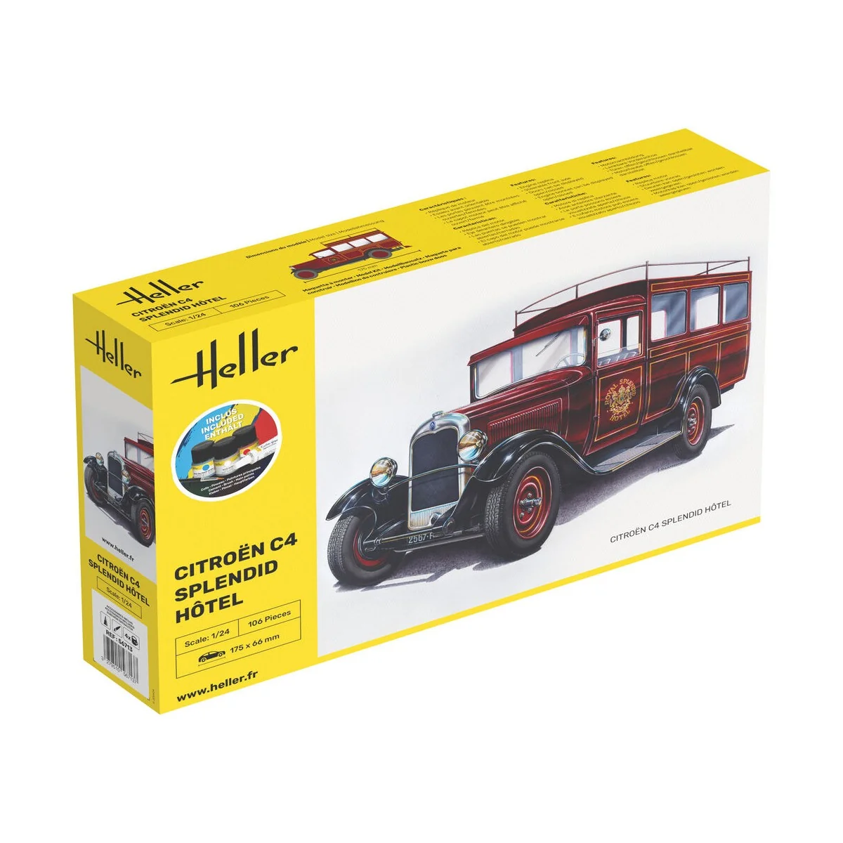 STARTER KIT Citroen C4 "Splendid Hotel", 1/24 - Heller 56713
