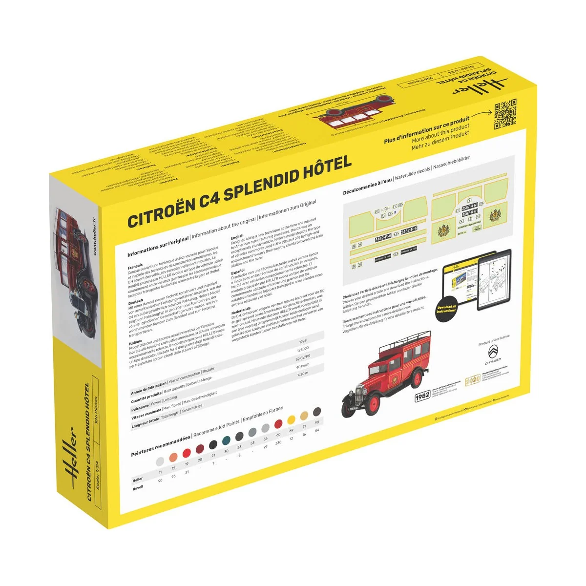 STARTER KIT Citroen C4 "Splendid Hotel", 1/24 - Heller 56713
