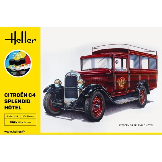 STARTER KIT Citroen C4 "Splendid Hotel", 1/24 - Heller 56713