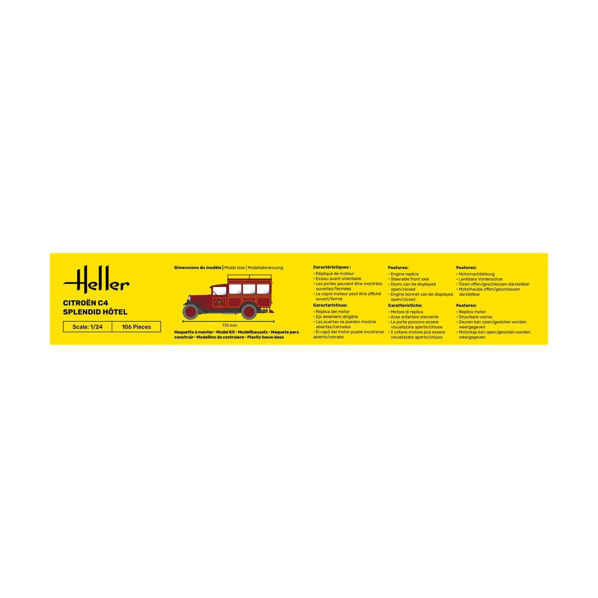 STARTER KIT Citroen C4 "Splendid Hotel", 1/24 - Heller 56713