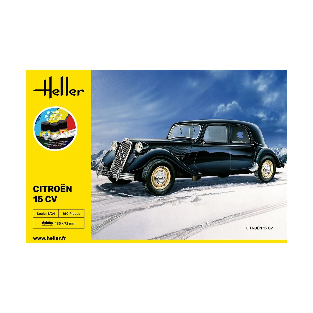 STARTER KIT Citroen 15 CV, 1/24 - Heller 56763
