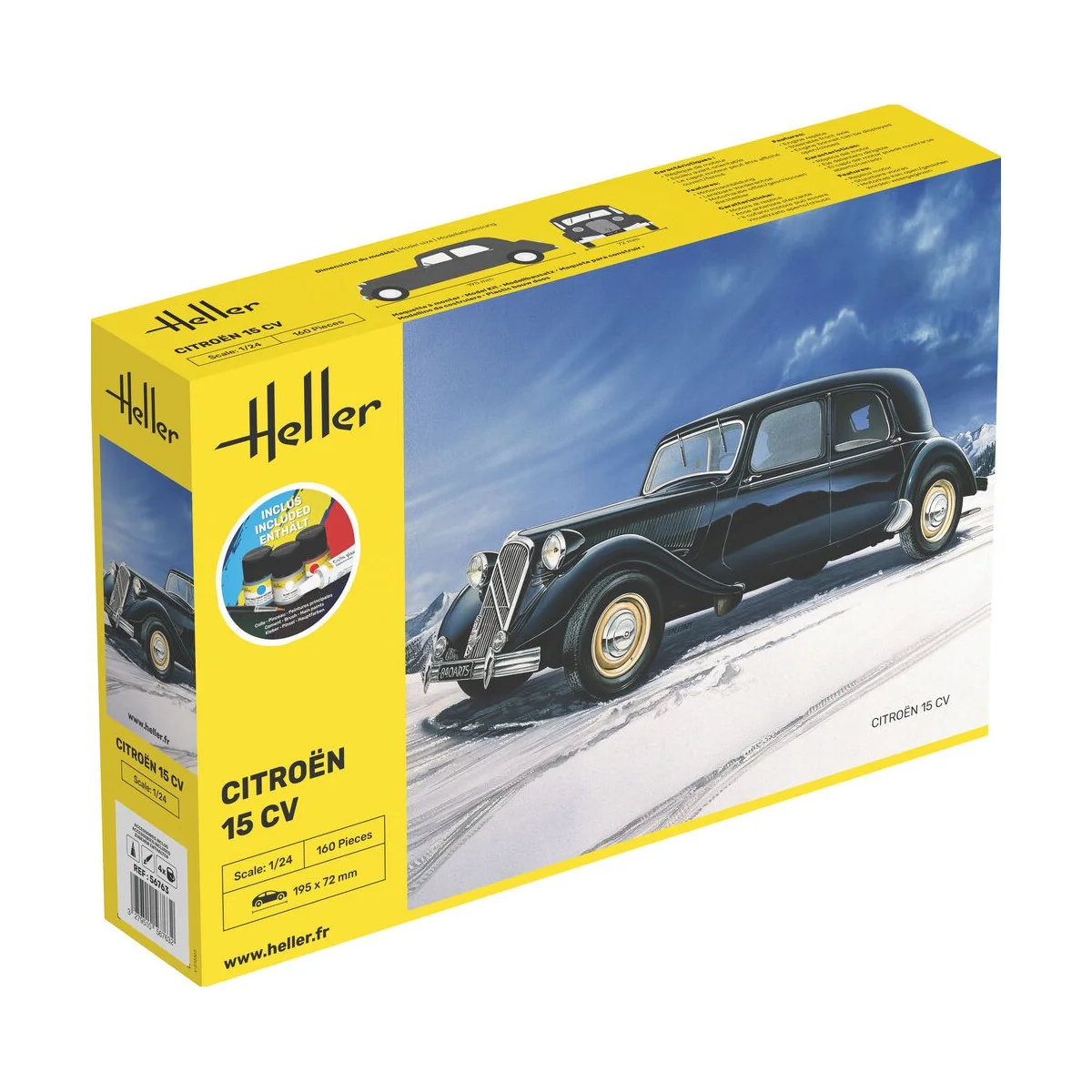 STARTER KIT Citroen 15 CV, 1/24 - Heller 56763