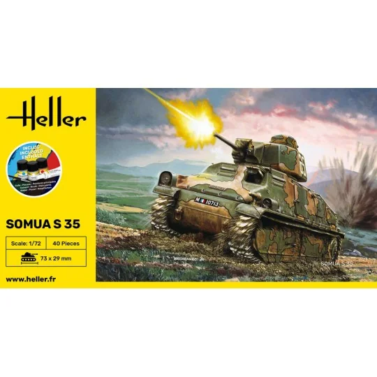 STARTER KIT Somua S35, 1/72 - Heller 56875