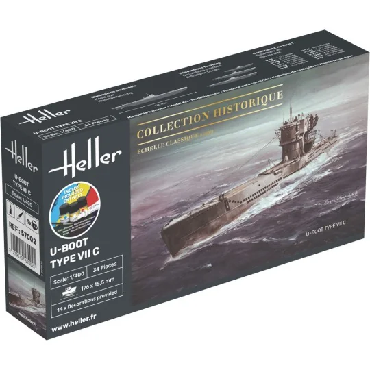STARTER KIT U-Boot Type VII C, 1/400 - Heller 57002