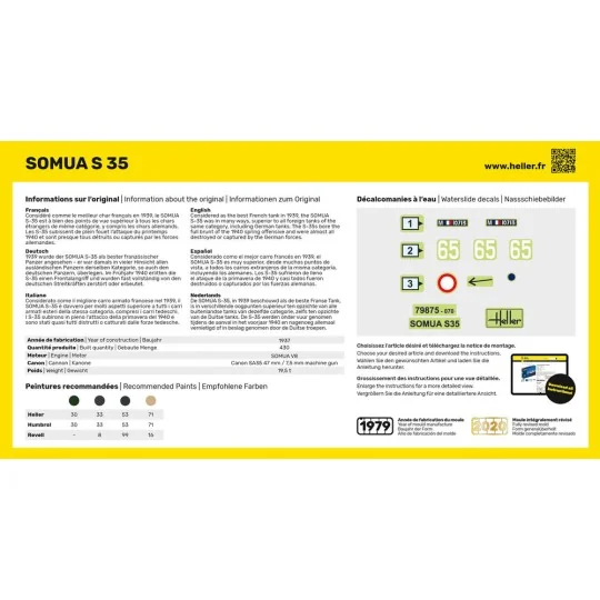 Somua S35, 1/72 - Heller 79875