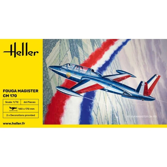 Fouga Magister CM 170, 1/72 - Heller 80220