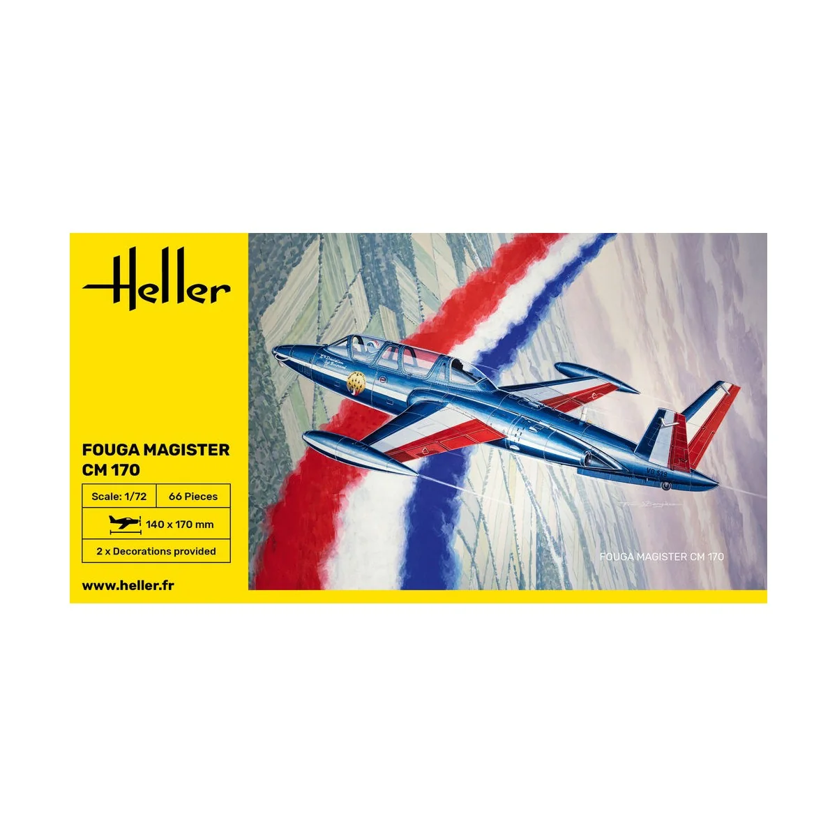 Fouga Magister CM 170, 1/72 - Heller 80220