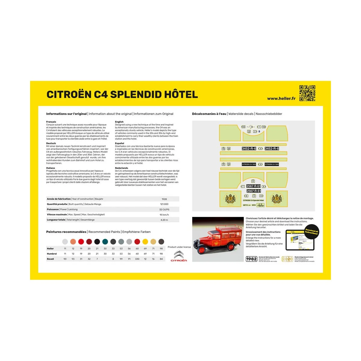 Citroen C4 "Splendid Hotel", 1/24 - Heller 80713