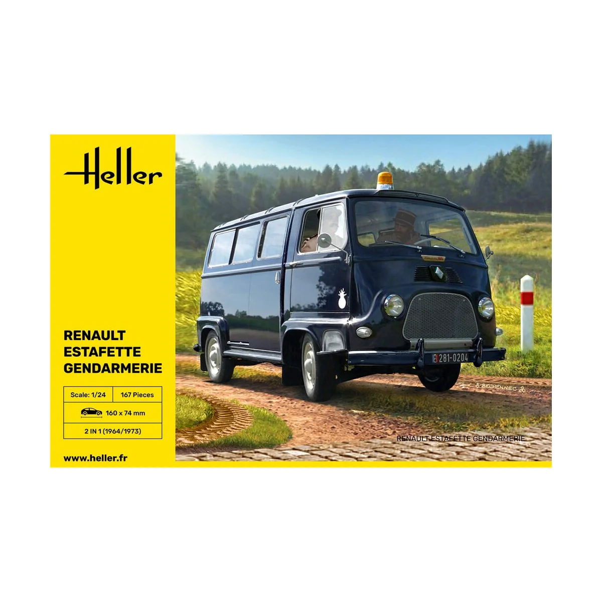 Renault Estafette Gendarmerie, 1/24 - Heller 80742