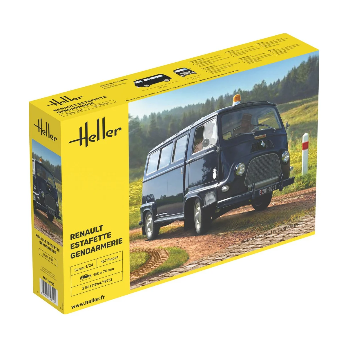 Renault Estafette Gendarmerie, 1/24 - Heller 80742