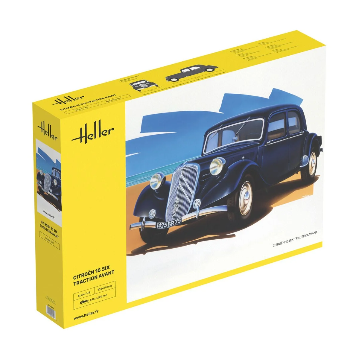 Citroen 15 SIX Traction Avant, 1/8 - Heller 80799