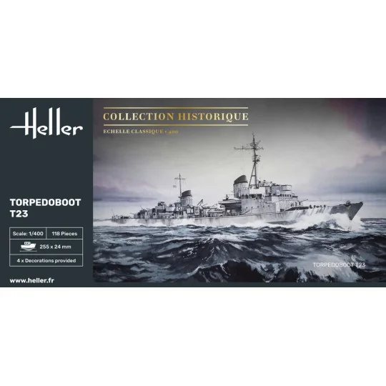 Torpedoboot T23, 1/400 - Heller 81011