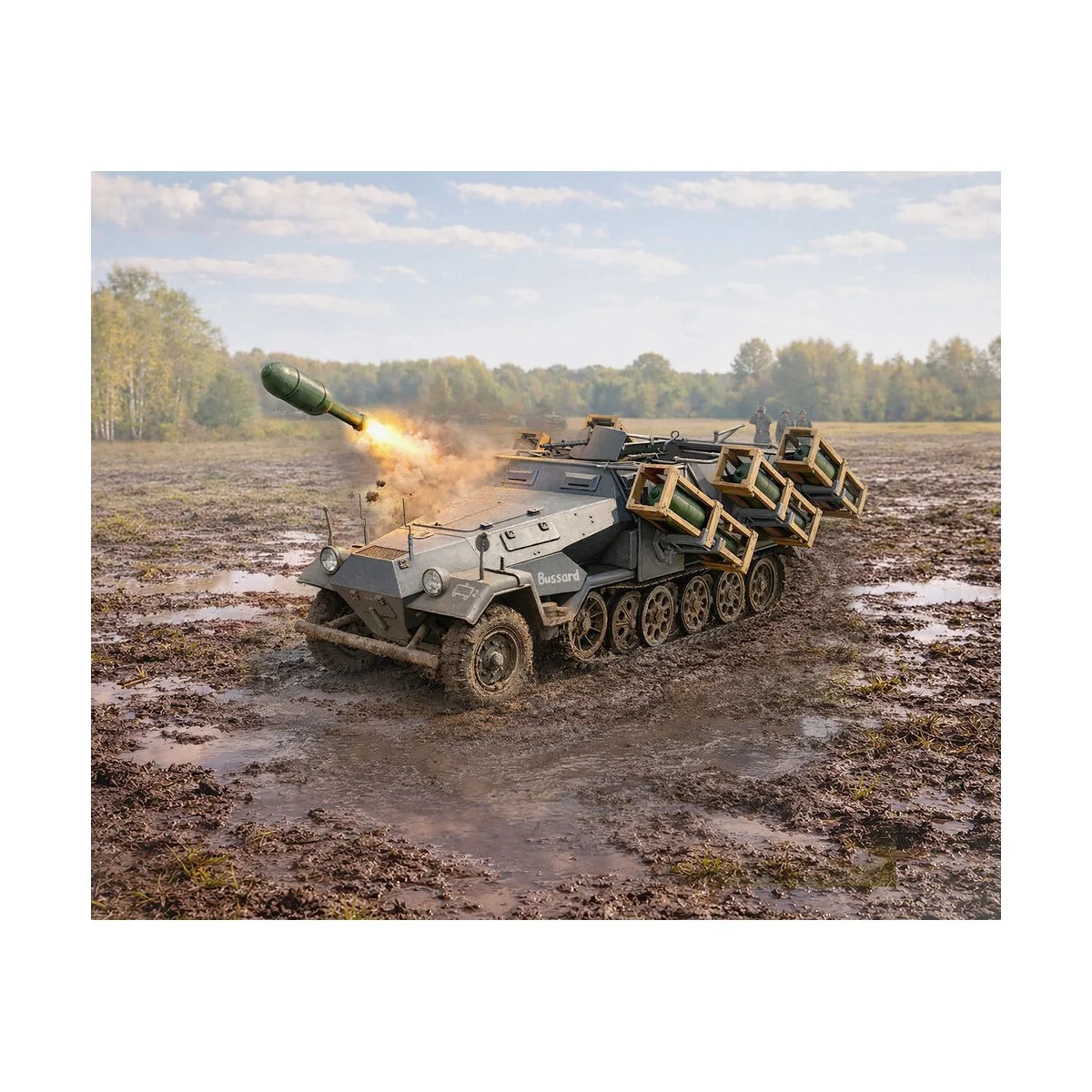 Stuka zu Fuß Sd.Kfz. 251/1 Ausf.B, WW II German MLRS, 1/35 - ICM 35107