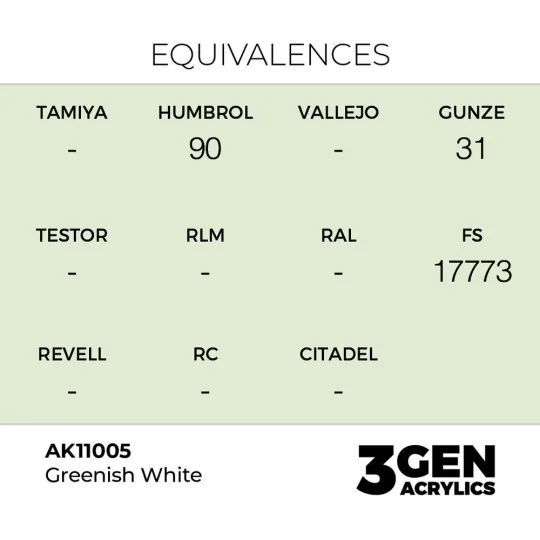Greenish White 17ml - AK Interactive AK11005