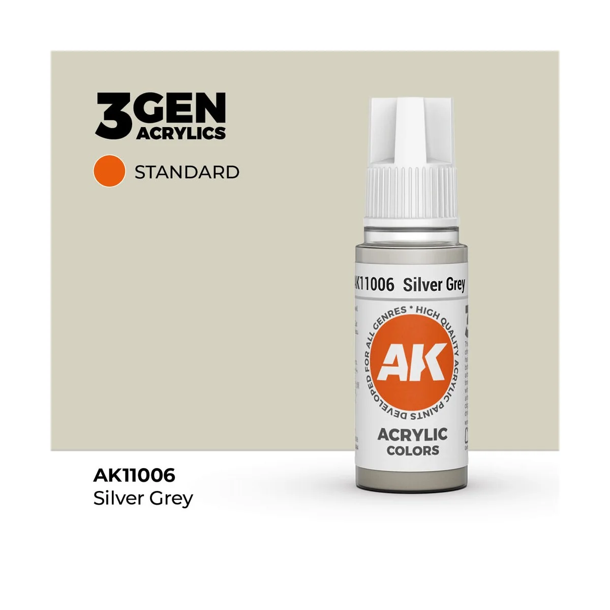 Silver Grey 17ml - AK Interactive AK11006