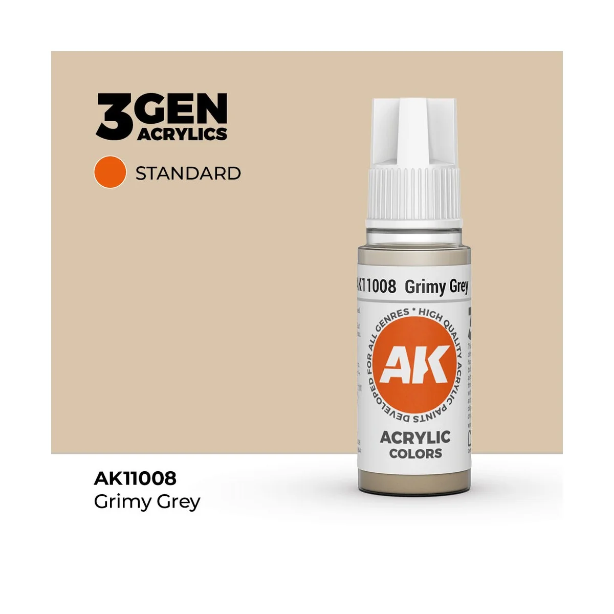 Grimy Grey 17ml - AK Interactive AK11008