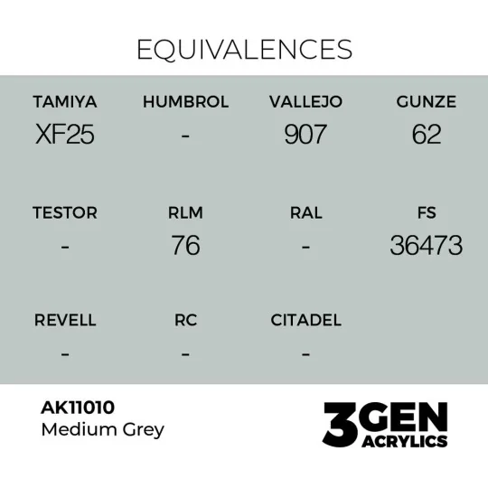 Medium Grey 17ml - AK Interactive AK11010