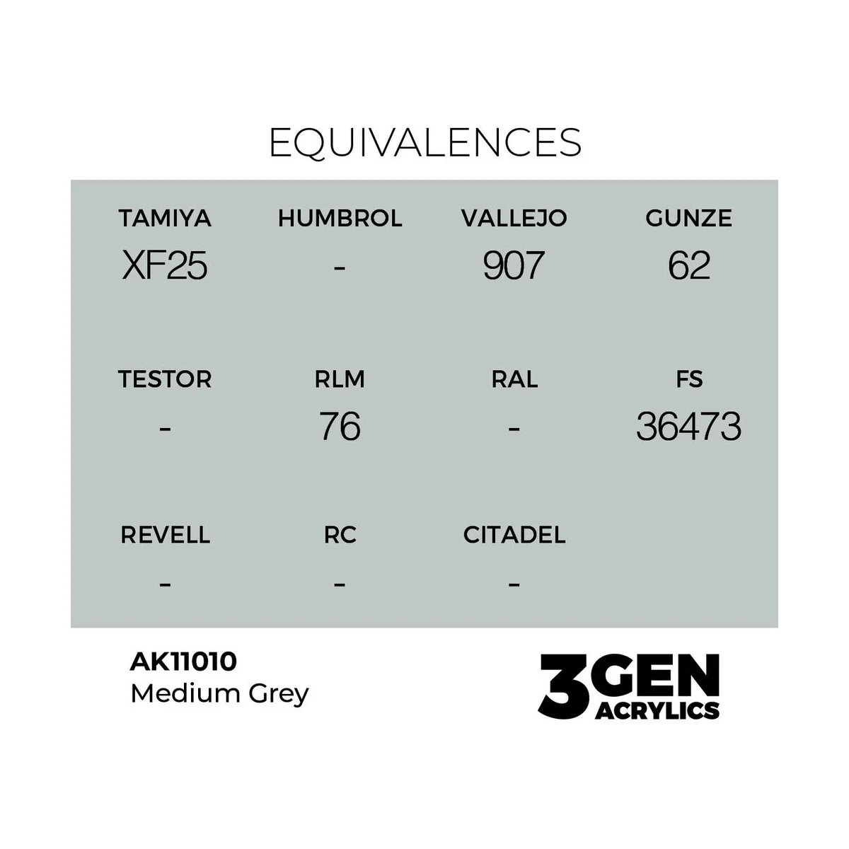 Medium Grey 17ml - AK Interactive AK11010
