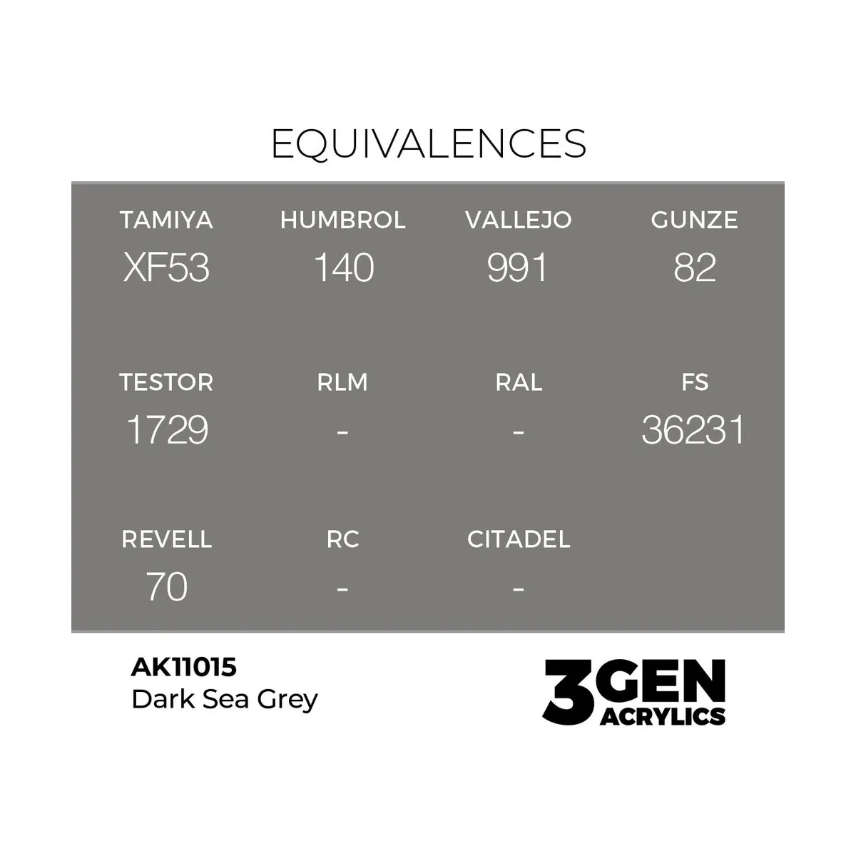 Dark Sea Grey 17ml - AK Interactive AK11015