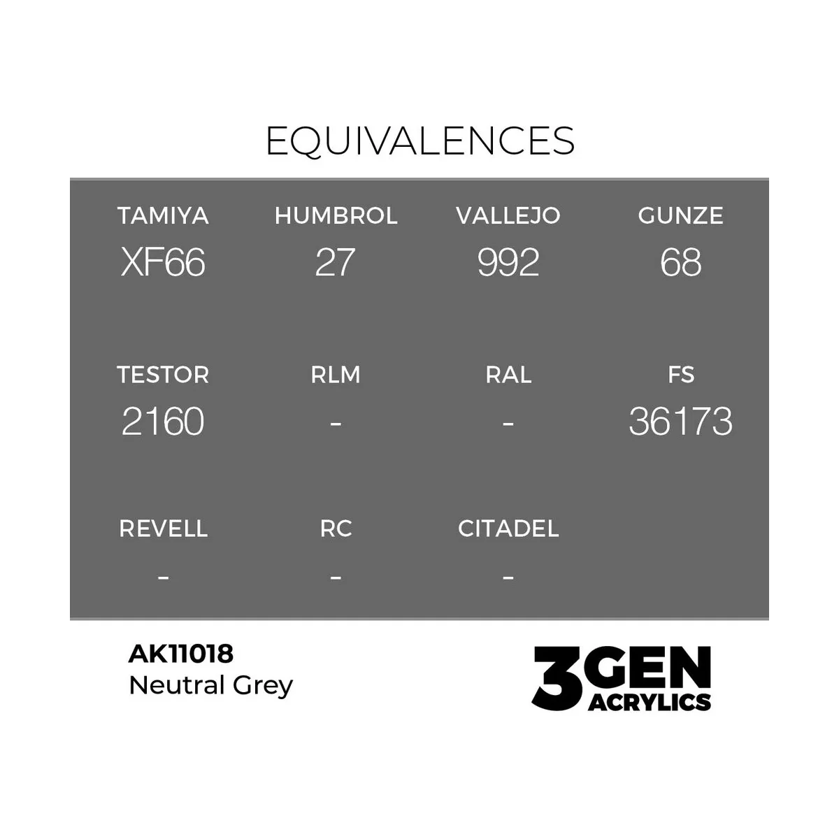 Neutral Grey 17ml - AK Interactive AK11018
