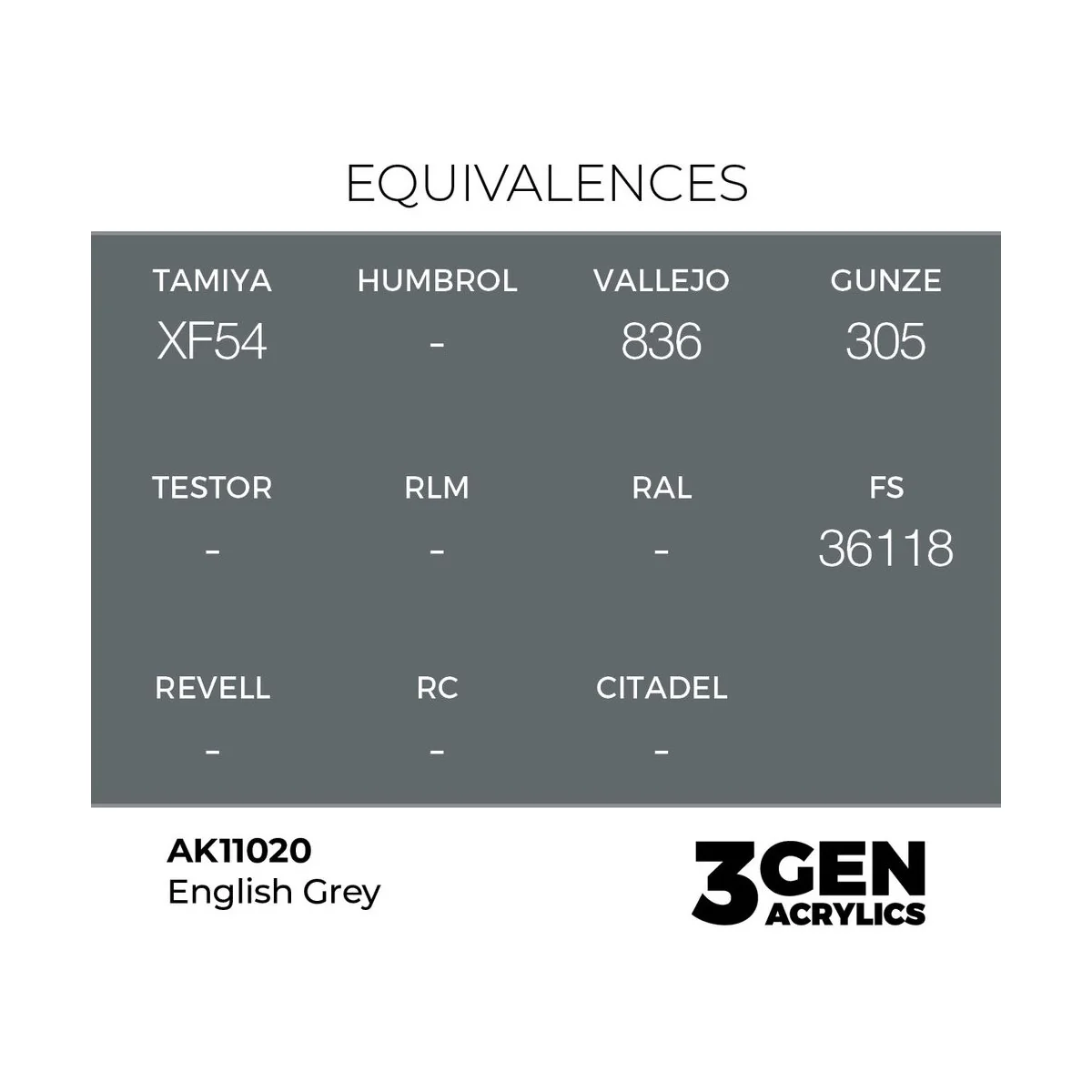 Inglés Grey 17ml - AK Interactive AK11020