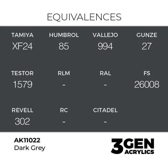 Dark Grey 17ml - AK Interactive AK11022