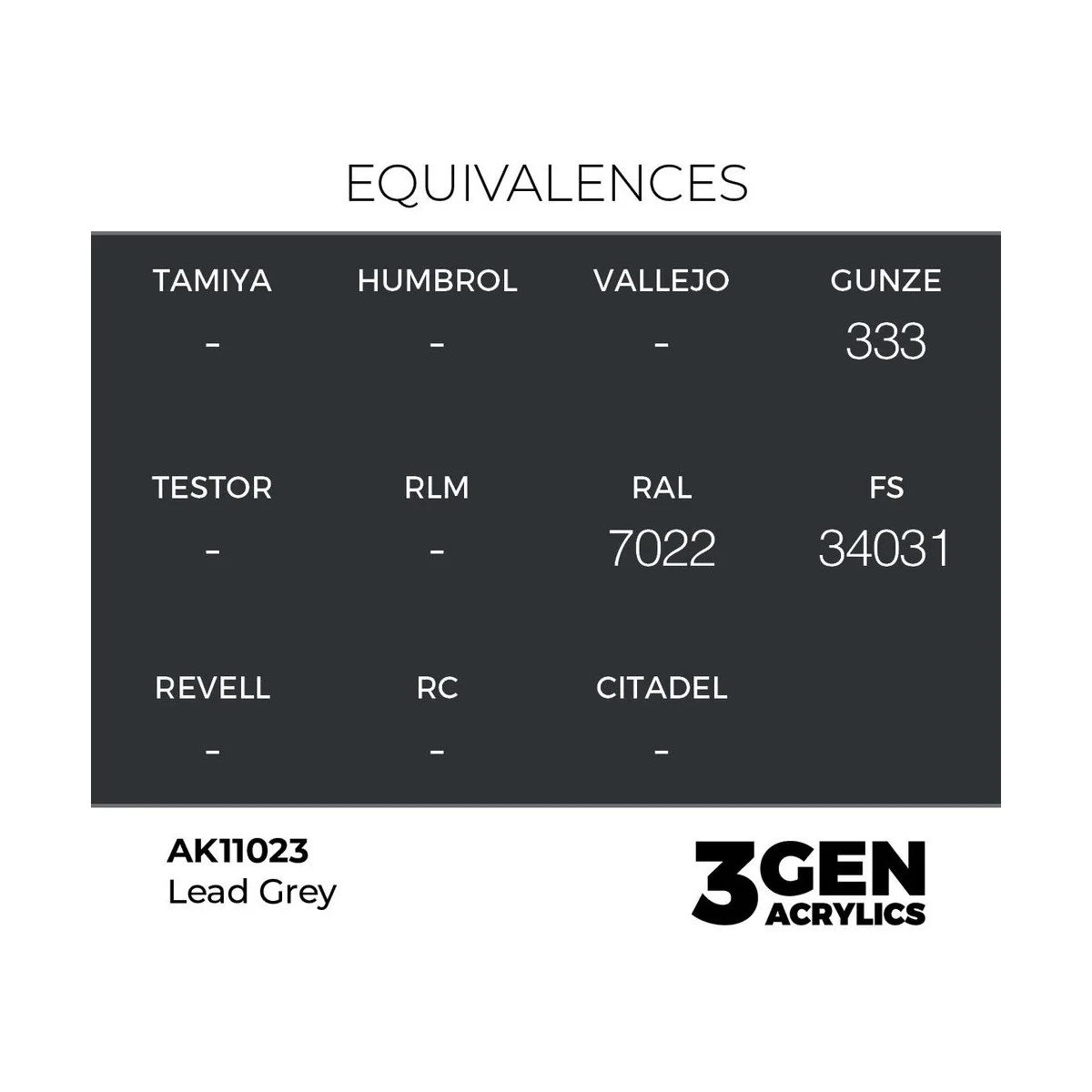 Lead Grey 17ml - AK Interactive AK11023