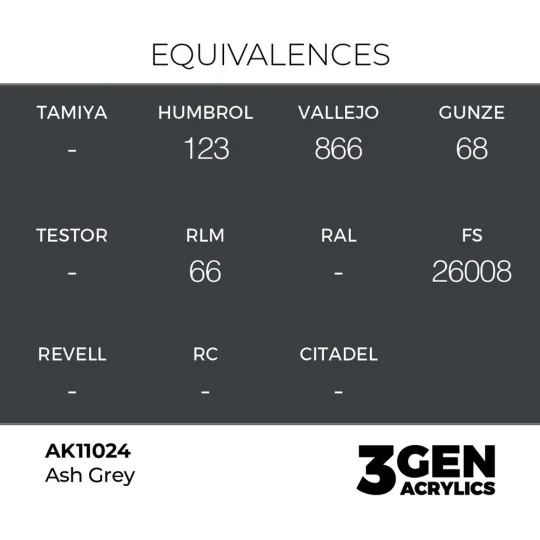 Ash Grey 17ml - AK Interactive AK11024