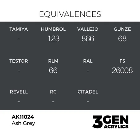 Ash Grey 17ml - AK Interactive AK11024