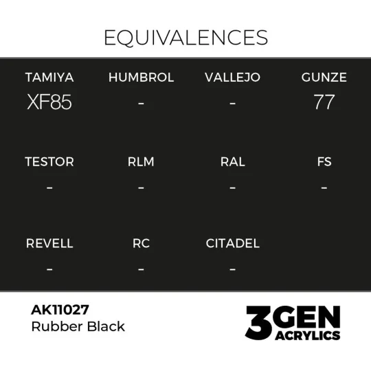 Rubber Black 17ml - AK Interactive AK11027