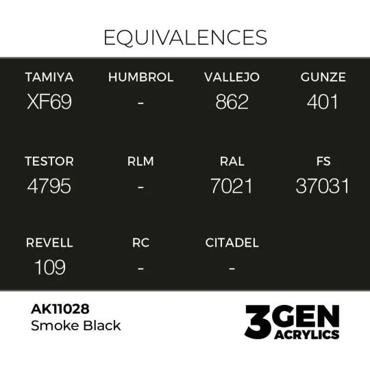 Smoke Black 17ml - AK Interactive AK11028
