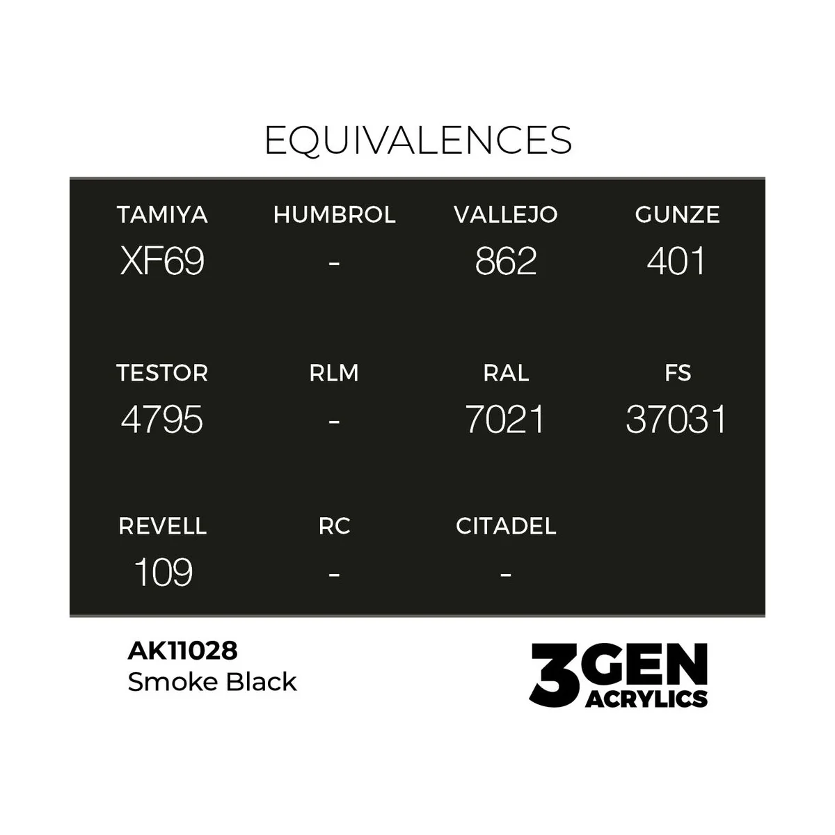 Smoke Black 17ml - AK Interactive AK11028